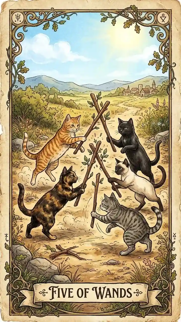 Five of Wands